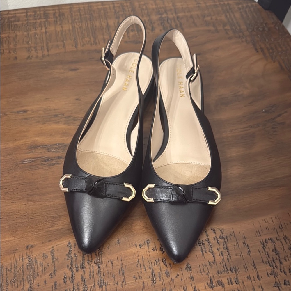 Cole Haan Black Heeled Shoes Sleek Design